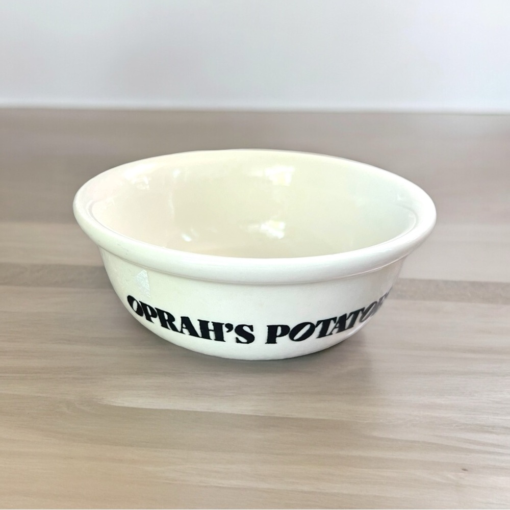Vtg Hall Pottery Oprah’s Potato Bowl Eccentric Chicago Oprah Winfrey Rare!